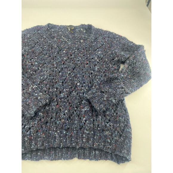 Jeans by Buffalo Sweater Womens Extra Large Navy Blue Knit Eloisa Long Sleeve - Picture 7 of 7